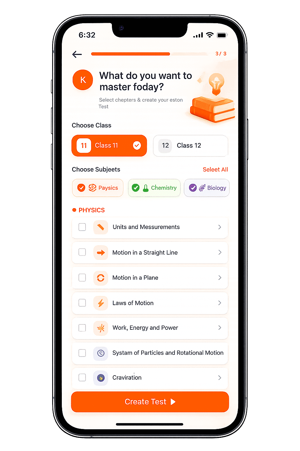 Kamyab NEET practice app – DPPs, PYQs and mock tests on mobile